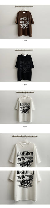 Miz Oversized Fit Short-Sleeved Knit T-Shirt