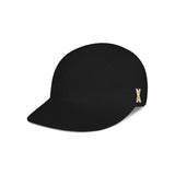 VA Stud Glossy Scrunchie Cap / Black