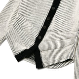 [LINE] Stripe Cutting Line Wool Cardigan