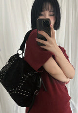 FLOWER PRINTING FLEECE TOP (RED)