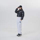GLOSSY PADDING JUMPER  - BLACK
