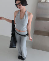 26ss Spring Roll-Up Bootcut Pants