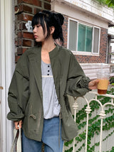 [unisex]リオペ オーバーフィット ハイネック フィールドジャンパー