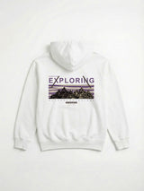Never Stop Exploring パープルヘビーウェイトピケフーディー 420g