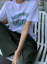 Andy House Lettering Short Sleeve T-shirt / 3 colors