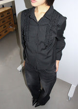 FRILL STRIPE SHIRT