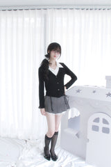 フリルレースミニスカート 2color