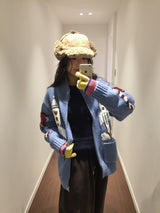 ハブルハイネックニットジップアップ (2 Colors)