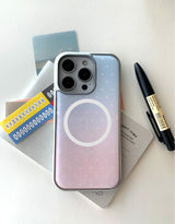[MADE]ドットコットンキャンディ シルバーエポキシ MagSafe iPhoneケース