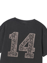 LACE LOGO TEE CHARCOAL