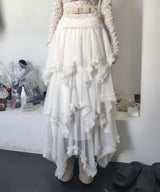 tiaz of long chiffon drop asymmetric sk