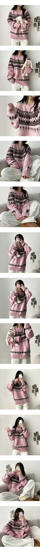 Elle Over Nordic Round Knitwear