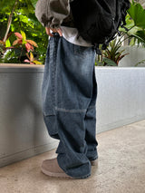 Gracie Double Pintuck Balloon Denim Pants
