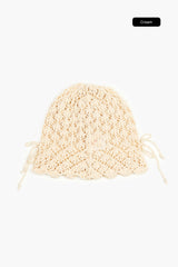 Islet ribbon net beanie