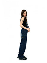SUSPENDERS DENIM PANTS