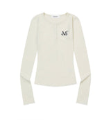 RICOA HENRY NECK SLIM FIT LONG SLEEVE T (4COLOR)