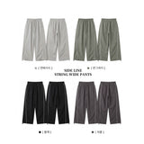 Rustle pin tuck wide string jogger pants 
