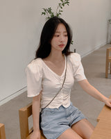 コアシャーリングショートスリーブカーディガン
