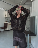 Chase Net Collar Cardigan