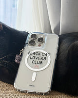 black cat key ring
