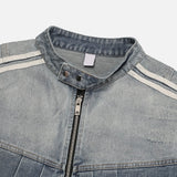 Wings Track Gradient Pinch Denim Jacket