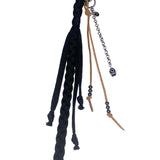 long plait keyring (black)