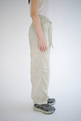 Silky jogger pants, Light khaki