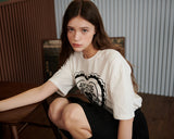 ハートプリントTシャツ [WHITE]