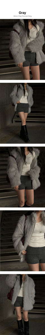 [F/W] Mood overfit fur jacket(2color)