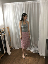 ボタンヘアピン