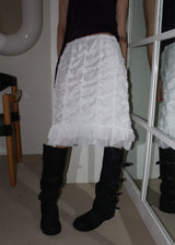 LACE PURE MIDI SKIRT (2color)