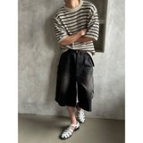 [S/S] Saint stripe half knit (3color)