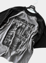 ドミニクカラーブロックラグラン半袖Tシャツ