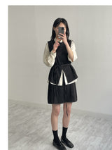 Stitch Banding Midi Skirt