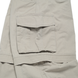 25SS DAMAGE WASHED WIDE CARGO PANTS IVORY