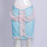 dot mesh skirt