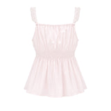 Summer Lace Ribbon Blouse - PINK
