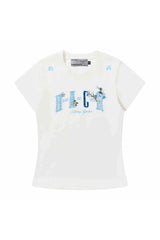 プレイドパッチカップルTシャツ - フィーメイル