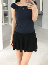 Lena Shirring Puff T-shirt (4 colors)