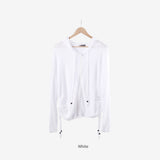 Chateau Linen Overfit Zip-Up