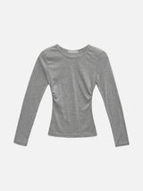 [Long sleeve ver.] Roen Modal Side Shirring Tee (6c)
