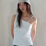 Single Buckle sleeveless_ivory