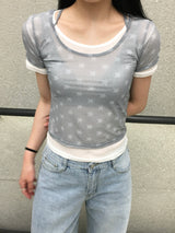 Surf Star Mesh Layered Top (2c)