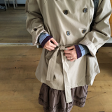 Belted trench half coat (2color)