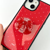 レッドビッグリボンMagsafeスマートトック