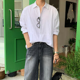 LMN LIT Oversized Fit Cool Linen Shirt (8 colors)