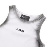 【24SS LSD COLLECTION】ウィメンズ スプレーロゴ リサイクル ノースリーブ_ホワイト