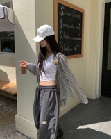 Patch nylon pants
