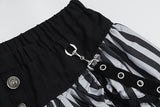 Violet Punk Ribbon Skirt