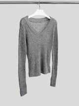 Rage V-neck Sweater Knit T-shirt